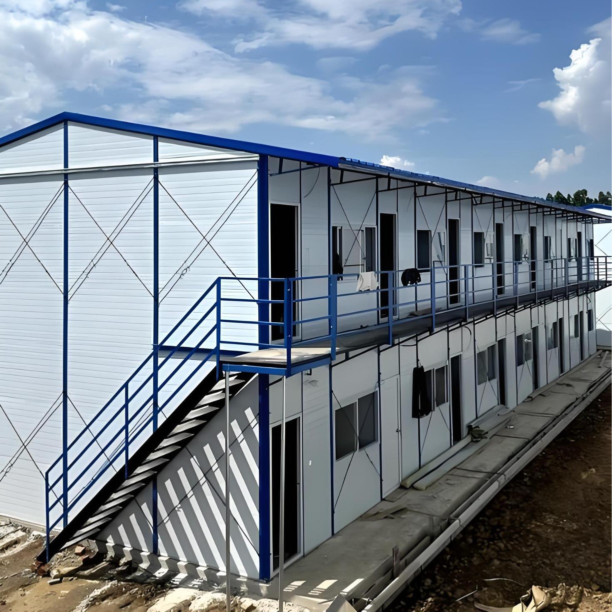 EPS Sandwich Wall Panels 模块化 Mobile Re可移动 钢结构 便携式 Construction Site K 房屋 2