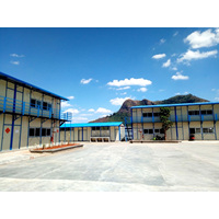 临时 K型 房屋 预制ricated 劳工 营地 建筑
